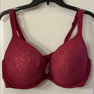 Cacique Boost Plunge Mulberry Lace Bra - 40DDD